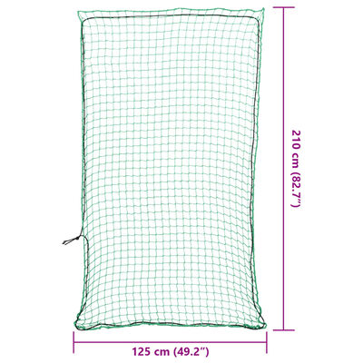 vidaXL Aanhangwagennet elastisch touw 2,1x1,25 m polypropeen zwart