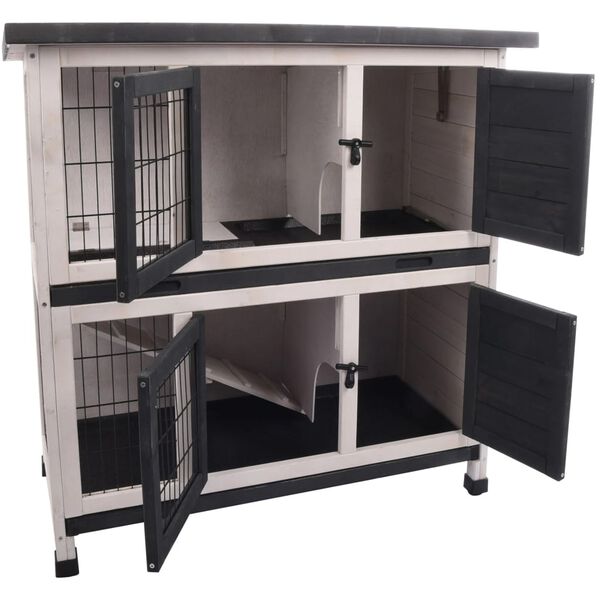 FLAMINGO Konijnenhok Combi 1 rustiek 100x50x102 cm