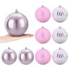 vidaXL Kerstbalset XL 9 st Roze &Oslash; 15 cm Kunststof