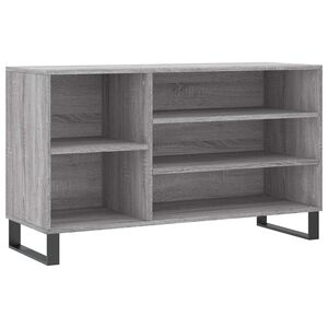 vidaXL Schoenenkast 102x36x60 cm bewerkt hout sonoma grijs