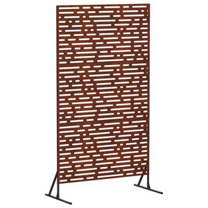 vidaXL Privacyscherm 100 x 50 x 180 cm weervast staal Roestkleurig