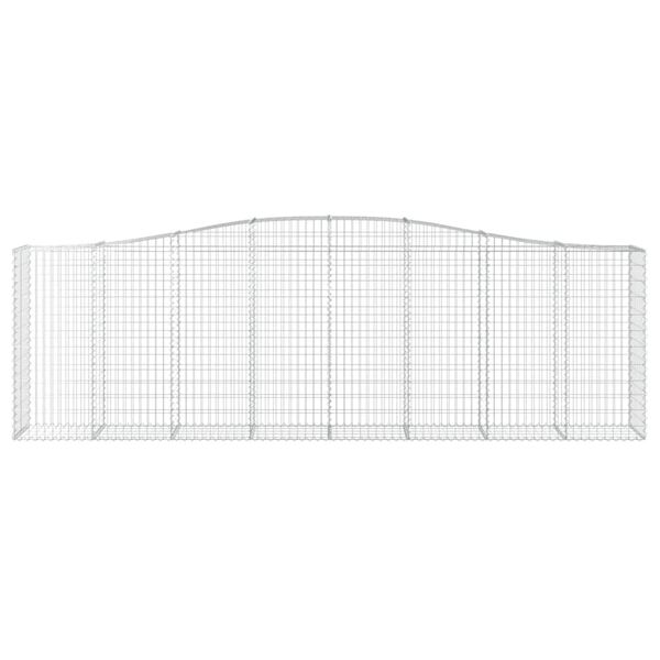 vidaXL Schanskorven 20 st gewelfd 400x50x120/140 cm ijzer