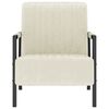 vidaXL Fauteuil fluweel cr&egrave;mewit