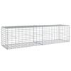 vidaXL Schanskorf 200x50x50 cm gegalvaniseerd ijzer zilverkleurig