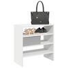 vidaXL Schoenenrekken 2 st stapelbaar 60x30x30,5 cm wit