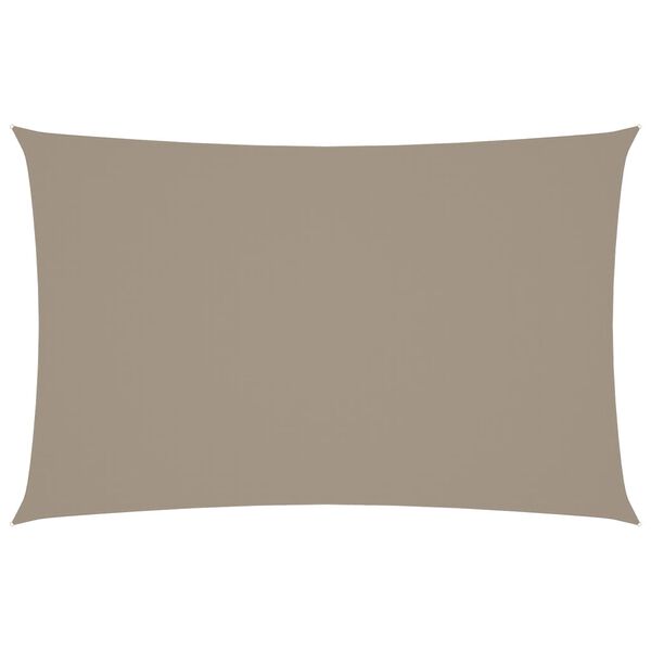 vidaXL Zonnescherm rechthoekig 5x8 m oxford stof taupe