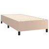 vidaXL Boxspring met matras en LED kunstleer cappuccinokleur 80x200 cm