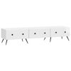 vidaXL TV-kast met lade Hoogglans Wit 147 x 34,5 x 30 cm Bewerkt hout