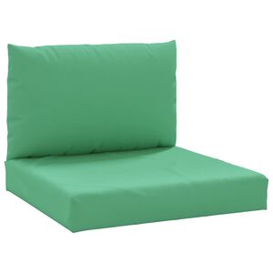 vidaXL Palletkussens 2 st stof groen