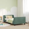 vidaXL Bedframe voor kinderen met hoofdbord Zeegroen 90 x 190 cm