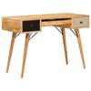 vidaXL Schrijfbureau Bruin 110 x 55 x 76 cm Massief Mango Hout