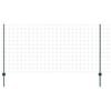 vidaXL Euro-hek met palen 25 x 1,2 m PVC-Coated Staal Groen Mesh