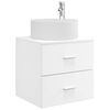 vidaXL Wandgemonteerde wastafelmeubel Wit 49,5 x 44,5 x 65,5 cm