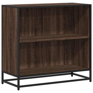 vidaXL Boekenkast 80,5x35x76 cm bewerkt hout bruin eikenkleur
