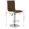 vidaXL Barstoelen 2 st kunstleer bruin