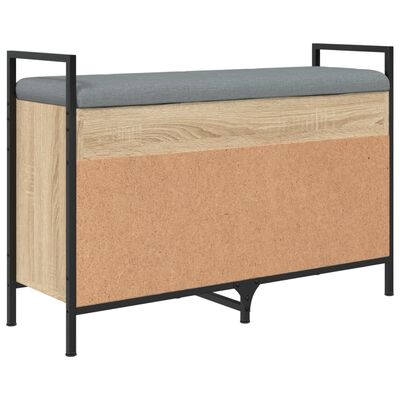 vidaXL Schoenenbank 85,5x32x57,5 cm bewerkt hout sonoma eikenkleurig