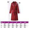 vidaXL Badjas zonder Kap Bordeaux Rood s Flanel