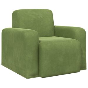 vidaXL Fauteuil Lichtgroen fluweel