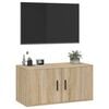 vidaXL Tv-wandmeubel 80x34,5x40 cm sonoma eikenkleurig