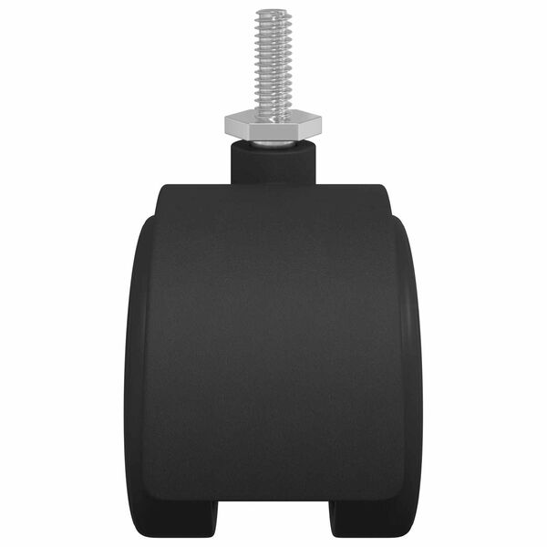 vidaXL Wielen 12 pcs Zwart 40,1 x 37,8 mm PP en IJzer