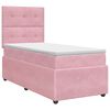 vidaXL Boxspringbed met matras met hoofdeinde Roze 80 x 200 cm Fluweel