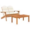 vidaXL 5-delige Loungeset Adirondack massief acaciahout