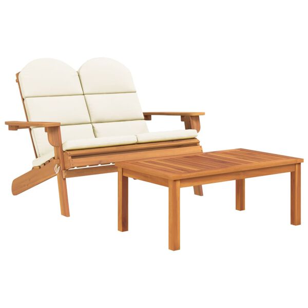 vidaXL 5-delige Loungeset Adirondack massief acaciahout