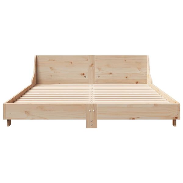 vidaXL Bedframe zonder matras massief grenenhout 120x200 cm