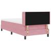 vidaXL Boxspringbed met matras Roze 200 x 100 cm Polyester