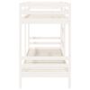vidaXL Stapelbed 90x190 cm massief grenenhout wit