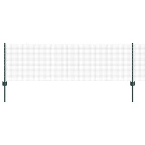 vidaXL gelast draadhek met palen 10 x 0,6 m PVC-Coated Staal Groen