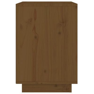 vidaXL Nachtkastjes 2 st 40x35x50 cm massief grenenhout honingbruin
