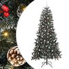 vidaXL Kunstkerstboom Groen 240 cm PVC en Plastic en Staal