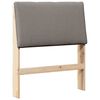 vidaXL Gestoffeerd hoofdbord Taupe 80 cm Massief grenenhout