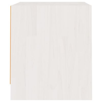 vidaXL Nachtkastje 40x30,5x35,5 cm massief grenenhout wit