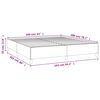 vidaXL Bedframe zonder matras stof lichtgrijs 160x200 cm