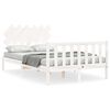 vidaXL Bedframe zonder matras massief grenenhout wit 120x200 cm