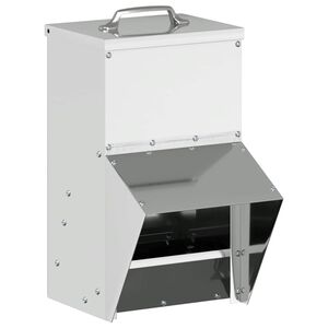 vidaXL Kip voerbak Zilver 20 x 25 x35 cm Gegalvaniseerd staal