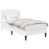 vidaXL Bedframe met hoofdeinde Wit 80 x 200 cm Kunstleer