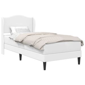 vidaXL Bedframe met hoofdeinde Wit 80 x 200 cm Kunstleer