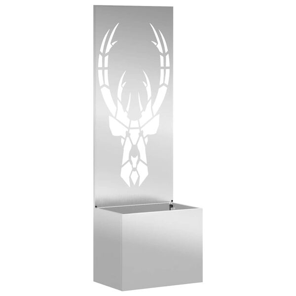 vidaXL Tuin Privacy Screen Zilver 50 x 140 cm Gegalvaniseerd staal