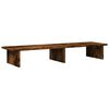 vidaXL Monitorstandaard 100x27x15 cm bewerkt hout gerookt eikenkleurig