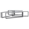 vidaXL Wandschappen kubus 4 st 100x15x30 cm bewerkt hout grijs sonoma