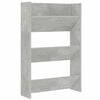 vidaXL Wandschoenenkast 60x18x90 cm spaanplaat betongrijs