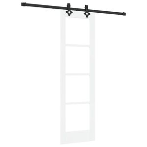 vidaXL Schuifdeur ORKDAL Wit en zwart 61 x 198,5 cm