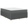 vidaXL Bedframe met matras met matras Donkergrijs 160 x 200 cm Stof