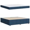 vidaXL Bedframe met matras Blauw 200 x 200 cm Stof