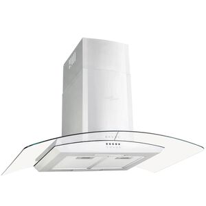 vidaXL Wandafzuigkap 756 m&sup3;/u LED 90 cm roestvrij staal
