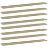 vidaXL Wandschappen 8 st 80x10x1,5 cm spaanplaat sonoma eikenkleurig