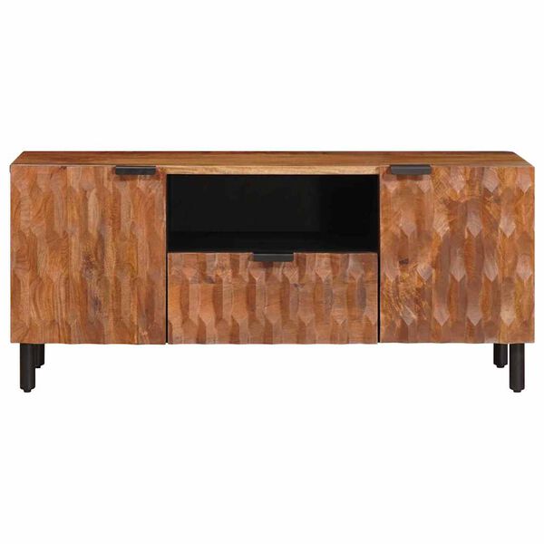 vidaXL TV-kast met lade Acacia Bruine Afwerking 105 x 33,5 x 46 cm